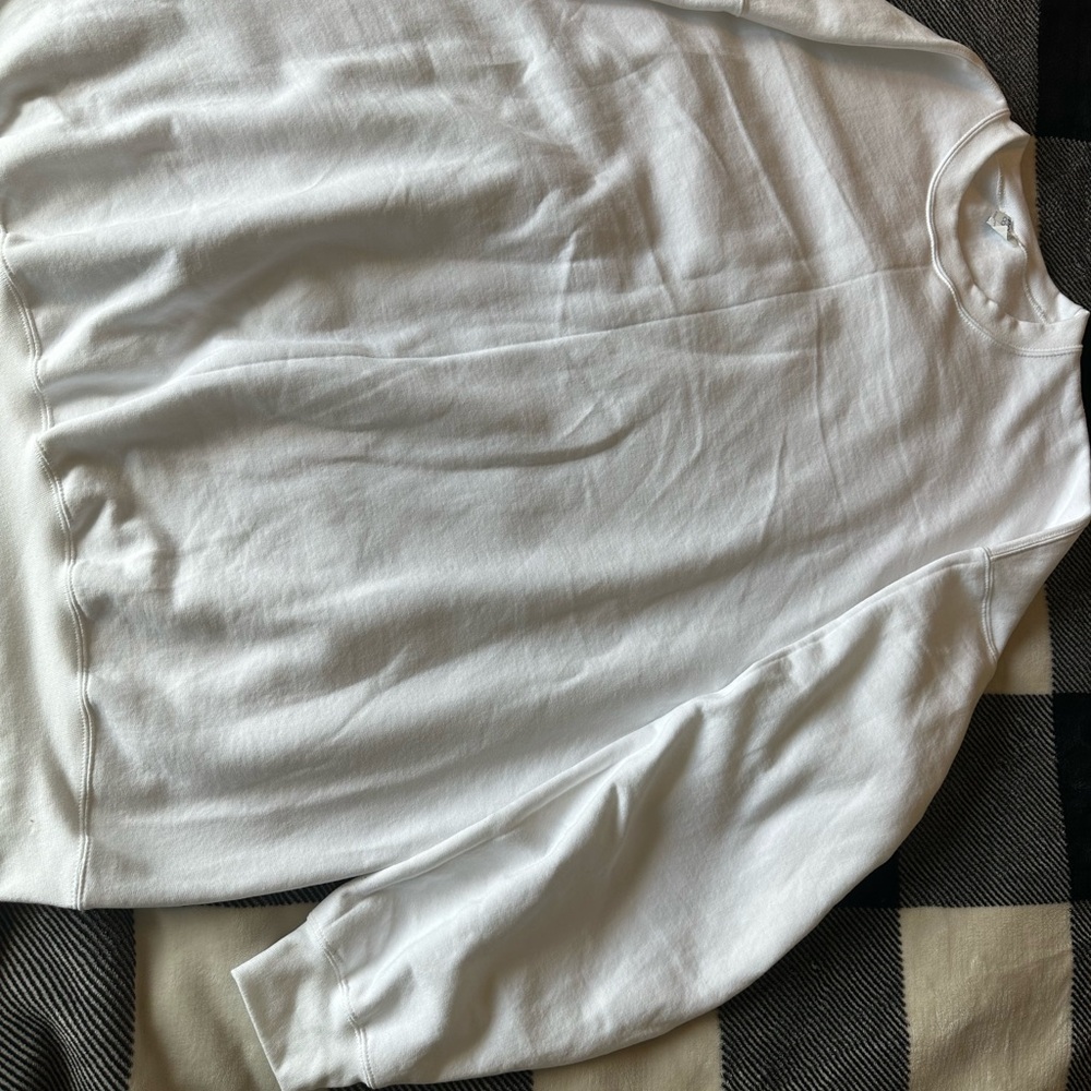 Port and Company White Crewneck Sweater